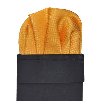 Tiekart men orange pocket square