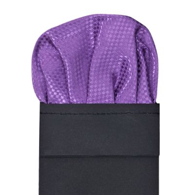 Tiekart men purple pocket square