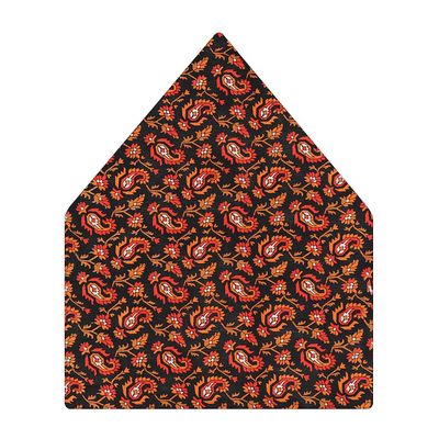 Tiekart men multi floral printed silk pocket square