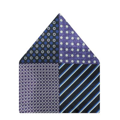 Tiekart men blue   pocket square