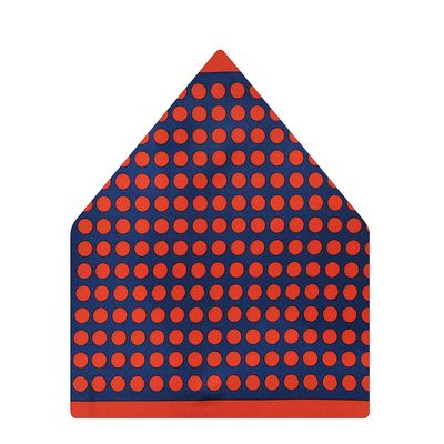 Tiekart men multi polka dot  pocket square