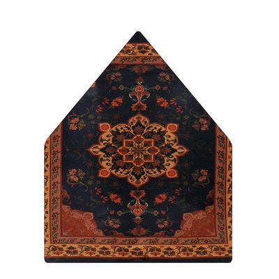 Tiekart men brown pocket square