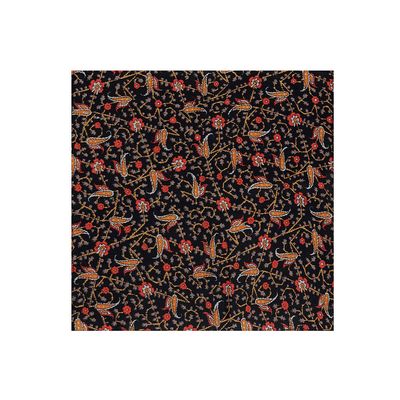 Tiekart men black paisely silk pocket square