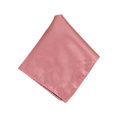 Tiekart men pink plain solids  pocket square