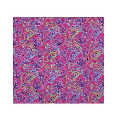 Pink (Multi) Silk Pocket Square-Buzzing energy