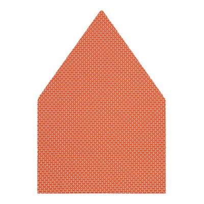 Orange Silk Pocket Square-Old friend (Anchor Print)