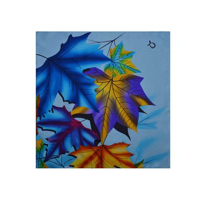 Blue Funky Silk Pocket Square for Men