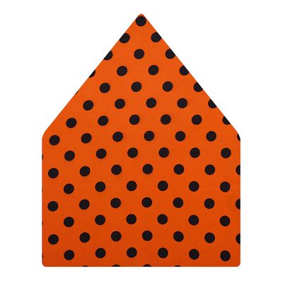 Orange Polka Silk Pocket Square for Men