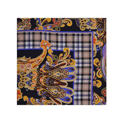 Multi Paisley Silk Pocket Square for Men