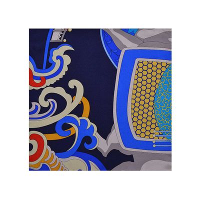 Blue Funky Silk Pocket Square for Men