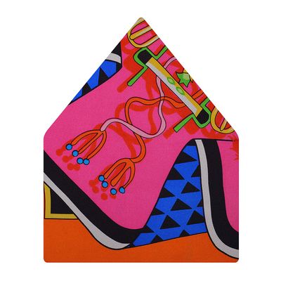 Multi Funky Silk Pocket Square for Men