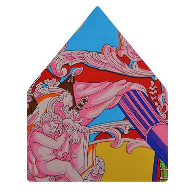 Multi Funky Silk Pocket Square for Men