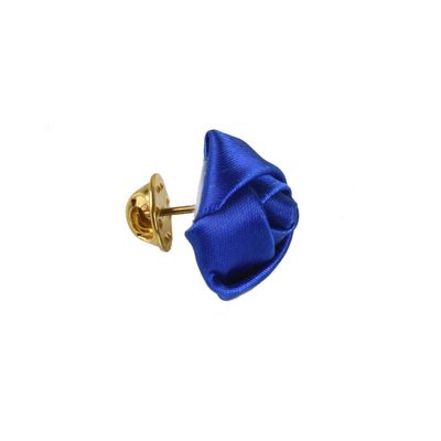 Tiekart men blue plain solids  lapel pin