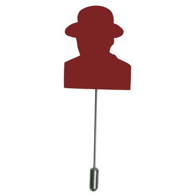 Tiekart men red lapel pin