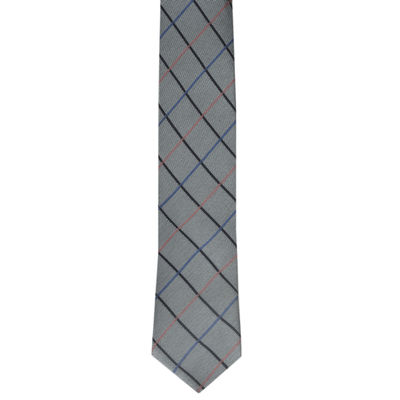 Tiekart men grey checked tie