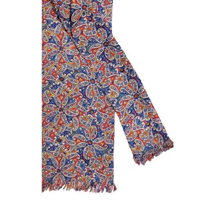 Tiekart men multi floral silk scarf