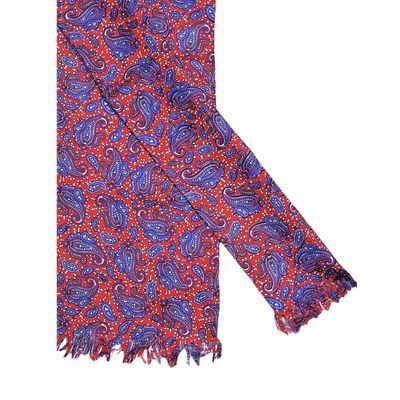 Tiekart men multi paisley silk scarf