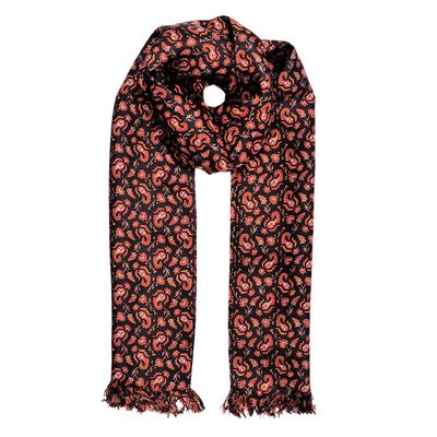 Tiekart men multi paisley silk scarf