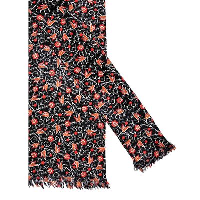 Tiekart men multi floral silk scarf