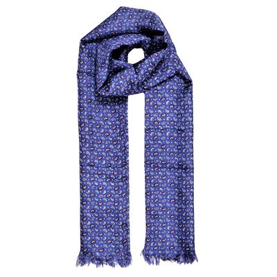 Tiekart men blue paisley silk scarf