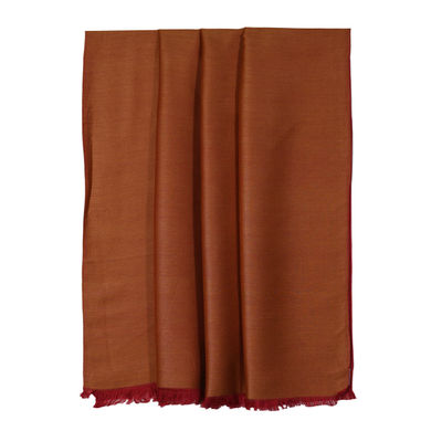 Modal silk reversible Shawl - Red/orange