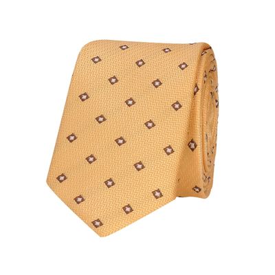 Tiekart men brown skinny slim tie