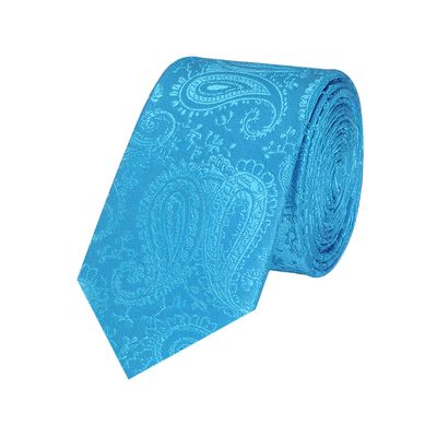 Tiekart men blue paisley  skinny slim tie