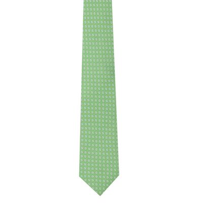 Tiekart men green polka dot  skinny slim tie