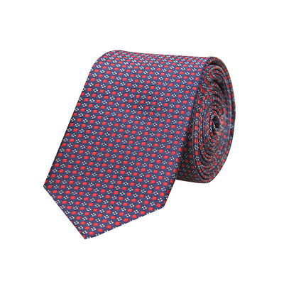 Burgundy skinny dotted tie 6 cm polyester - Buy online