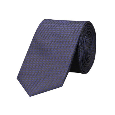 Blue Formal Skinny Microfiber Necktie for Men