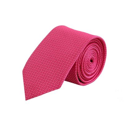 Tiekart men pink plain solids skinny slim tie