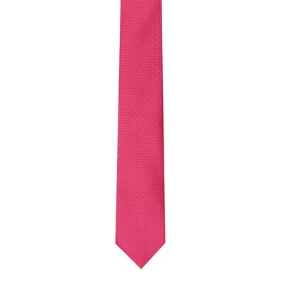 Tiekart men pink plain solids skinny slim tie