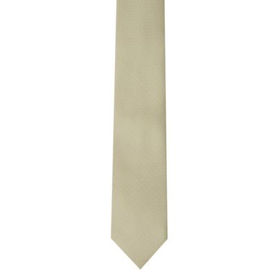 Tiekart men yellow plain solids  skinny slim tie