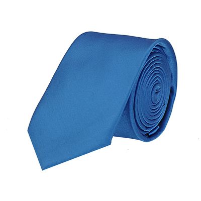 Tiekart men blue plain solids skinny slim tie