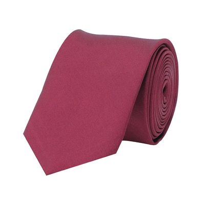 Tiekart men maroon plain solids skinny slim tie