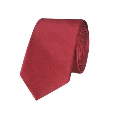 Tiekart men maroon plain solids skinny slim tie