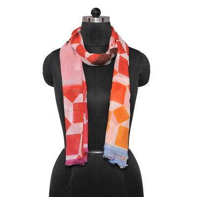 Tiekart women multi  cotton modal scarf