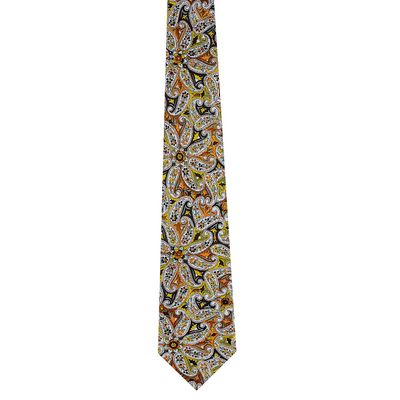 Tiekart men multi paisely silk tie