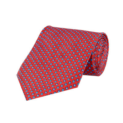 Tiekart men red paisely silk tie