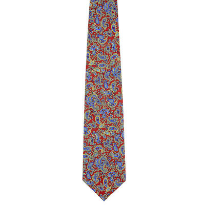 Tiekart men multi paisely silk tie