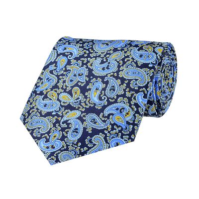 Tiekart men blue paisely silk tie