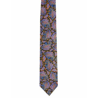 Tiekart men multi paisely silk tie