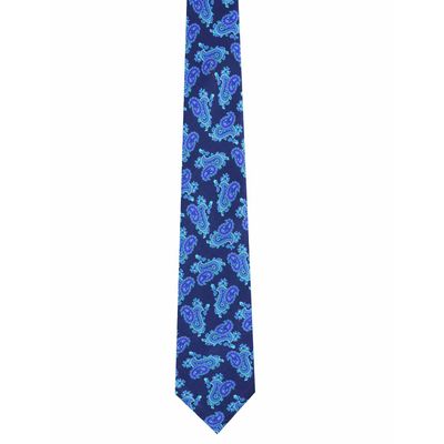 Tiekart men blue paisely silk tie