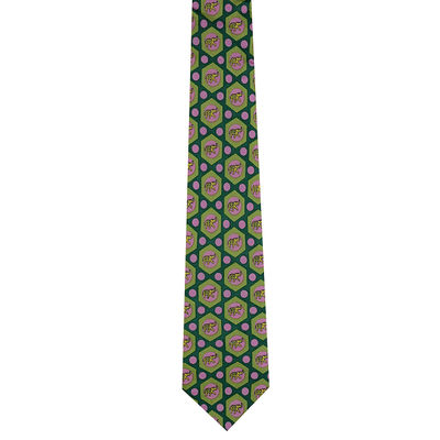 Tiekart men multi ethnic silk tie