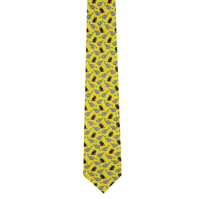 Tiekart men yellow silk tie