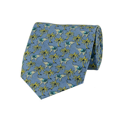 Tiekart men blue ethnic silk tie