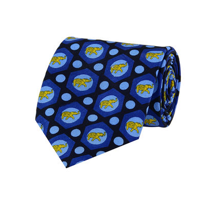 Tiekart men blue ethnic silk tie