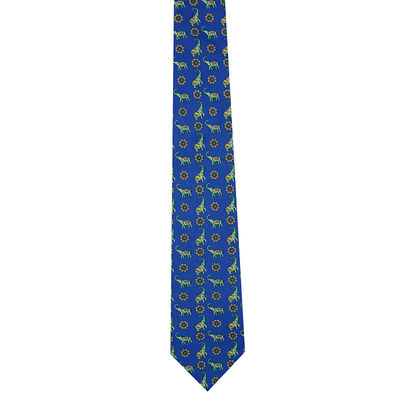 Tiekart men blue ethnic silk tie