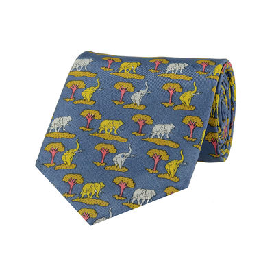 Tiekart men blue ethnic silk tie