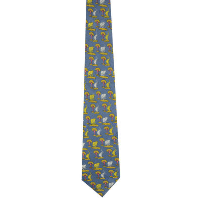 Tiekart men blue ethnic silk tie